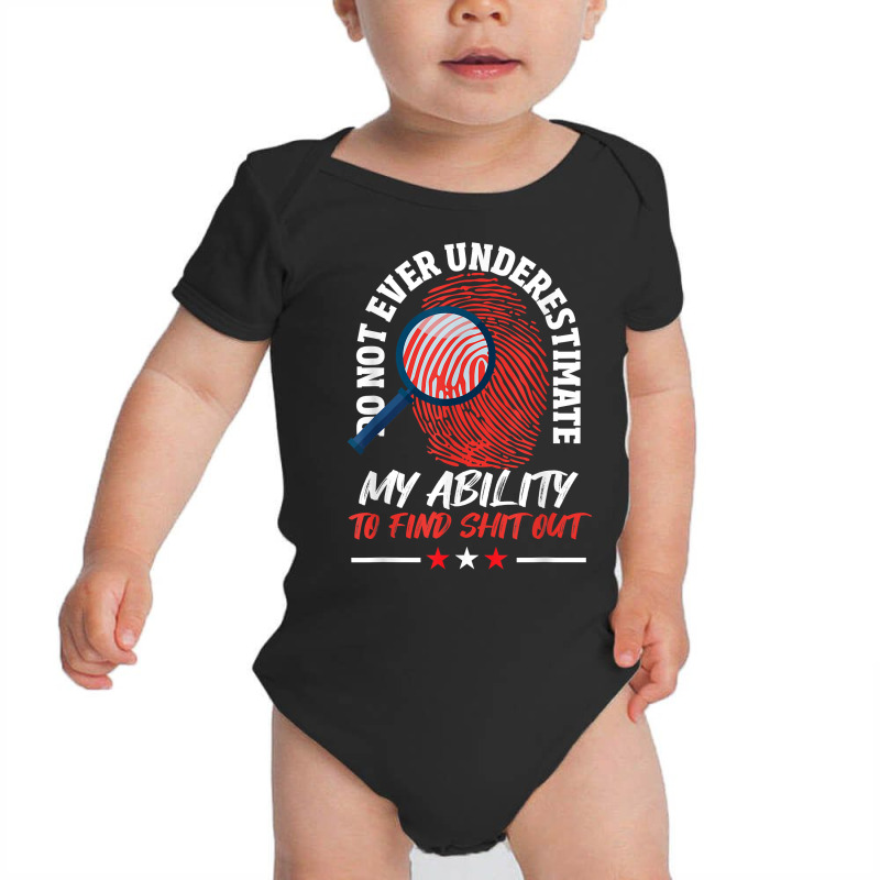 Private Detective Investigator Observation Hobby Detective T Shirt Baby Bodysuit by MoczoTenleigh | Artistshot