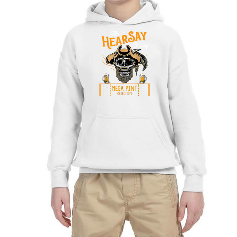 Hearsay Mega Pint Brewing Objection   Mega Pint T Shirt Youth Hoodie | Artistshot