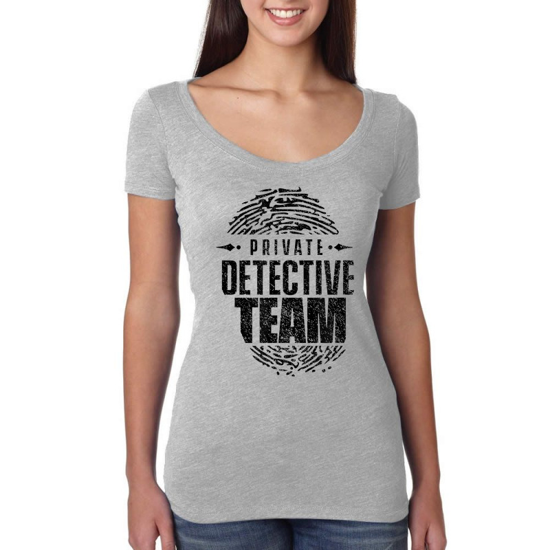 Private Detective Team Spy Investigator Observation T Shirt Women's Triblend Scoop T-shirt by MoczoTenleigh | Artistshot