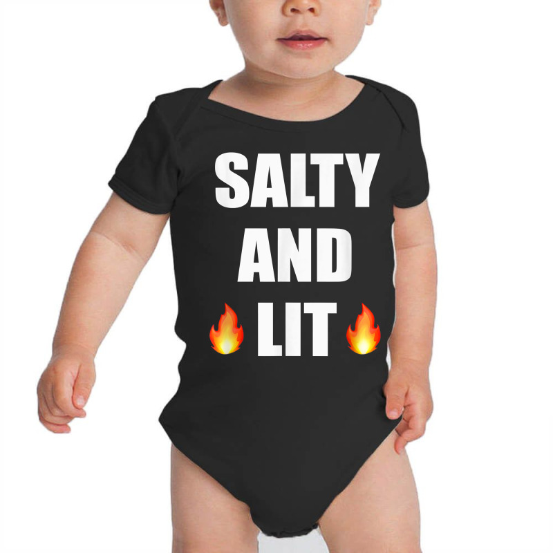 Salty And Lit T Shirt Christian Bold Faith Hope Joy Tee Baby Bodysuit | Artistshot