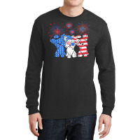 Yorkie Yorkshire Dog American Flag T  Shirt Funny Yorkie Yorkshire Dog Long Sleeve Shirts | Artistshot