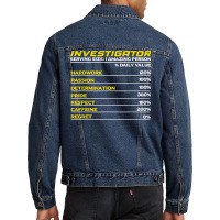 Private Investigator Detective Police Crime T Shirt Men Denim Jacket | Artistshot