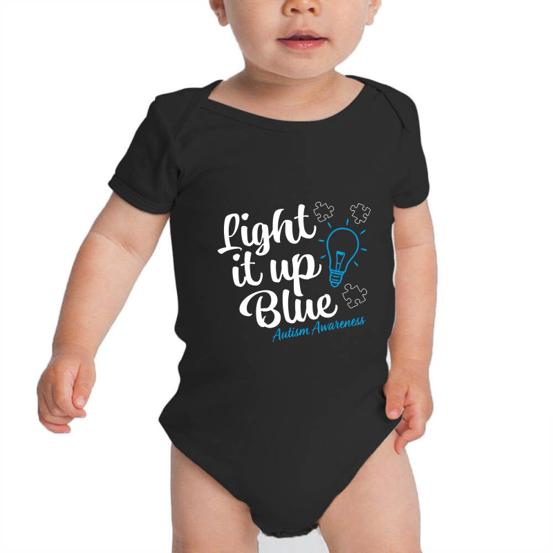 Autism Awareness Light It Up Blue Autism Awareness Pullover Baby Bodysuit by labilsekali | Artistshot