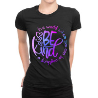 Be Kind Plus Size Graphic Ladies Fitted T-shirt | Artistshot