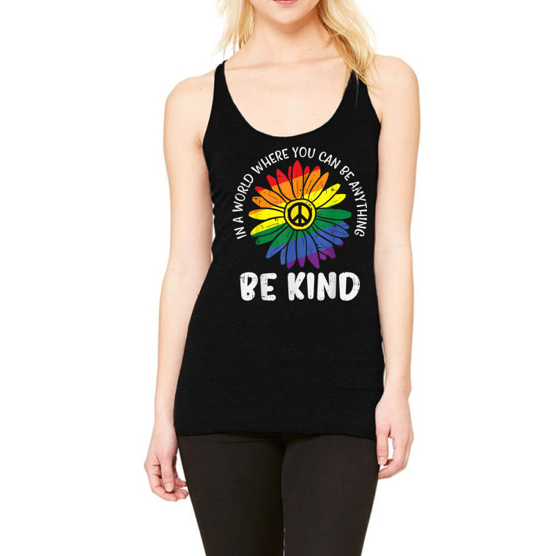 Be Kind Pride Plus Size Graphic Racerback Tank by 1 T-shirts | Artistshot