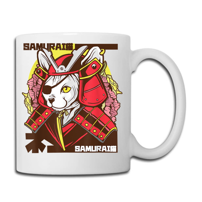 Samurai Ninja Cat Kawaii Tattoo Graphic T Shirt Coffee Mug | Artistshot