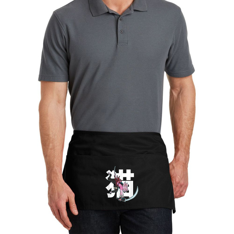 Samurai Ninja Sphynx Cat Kawaii Tattoo Graphic T Shirt Waist Apron | Artistshot