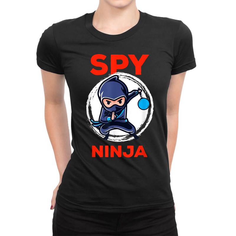 Samurai Ninja Warrior Japanese Ninja T Shirt Ladies Fitted T-Shirt by ZaraeTrullinger | Artistshot