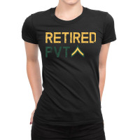 Retired Private T Shirt Ladies Fitted T-shirt | Artistshot