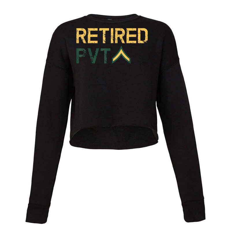 Retired Private T Shirt Cropped Sweater by MoczoTenleigh | Artistshot