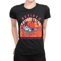 Retired Private Tutor Funny Vintage Retirement T Shirt Ladies Fitted T-shirt | Artistshot