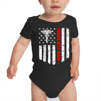 Private Duty Nurse American Flag Rn Registered Nurse Gift T Shirt Baby Bodysuit | Artistshot