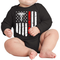 Private Duty Nurse American Flag Rn Registered Nurse Gift T Shirt Long Sleeve Baby Bodysuit | Artistshot