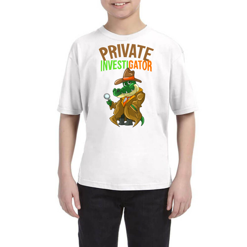 Private Investigator  Cute Alligator Researchers Funny Gift T Shirt Youth Tee by SchonbergerKamile | Artistshot