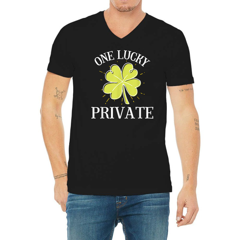 St Patricks Day Shirt Lucky Private Gift T Shirt V-Neck Tee by AshleyPenez | Artistshot