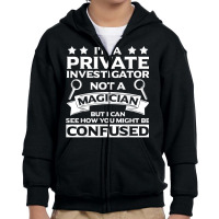 Private Investigator Apparel  Great Investigators Design T Shirt Youth Zipper Hoodie | Artistshot