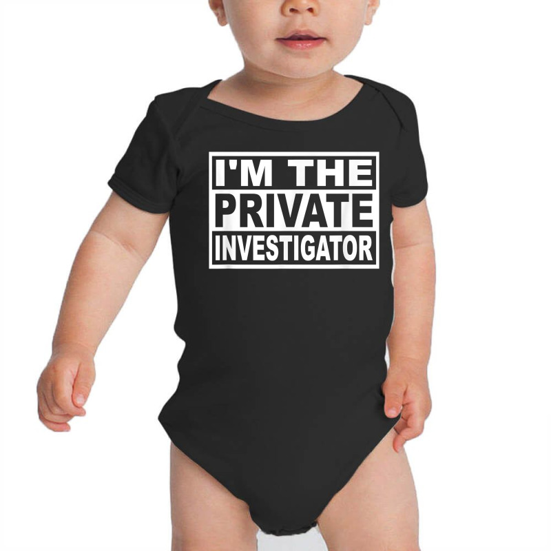 Private Investigator Square Graphic T Shirt Baby Bodysuit by SchonbergerKamile | Artistshot