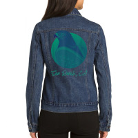 Sea Ranch Ca Osprey Sea Green Raptor Ocean Bird T Shirt Ladies Denim Jacket | Artistshot