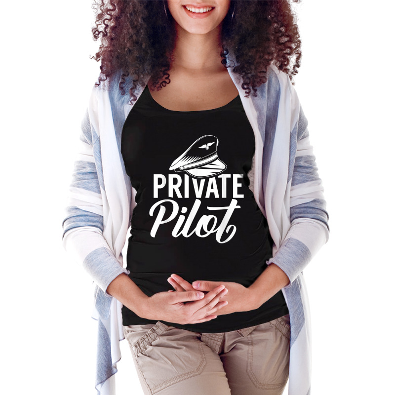 Private Pilot Aviation Airplane Aviator T Shirt Maternity Scoop Neck T-shirt by SchonbergerKamile | Artistshot