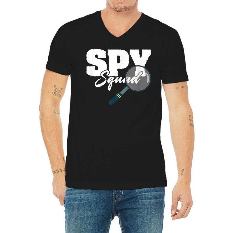 Spy Squad Police Crime Investigator Private Detective Team T Shirt V-Neck Tee by MoczoTenleigh | Artistshot