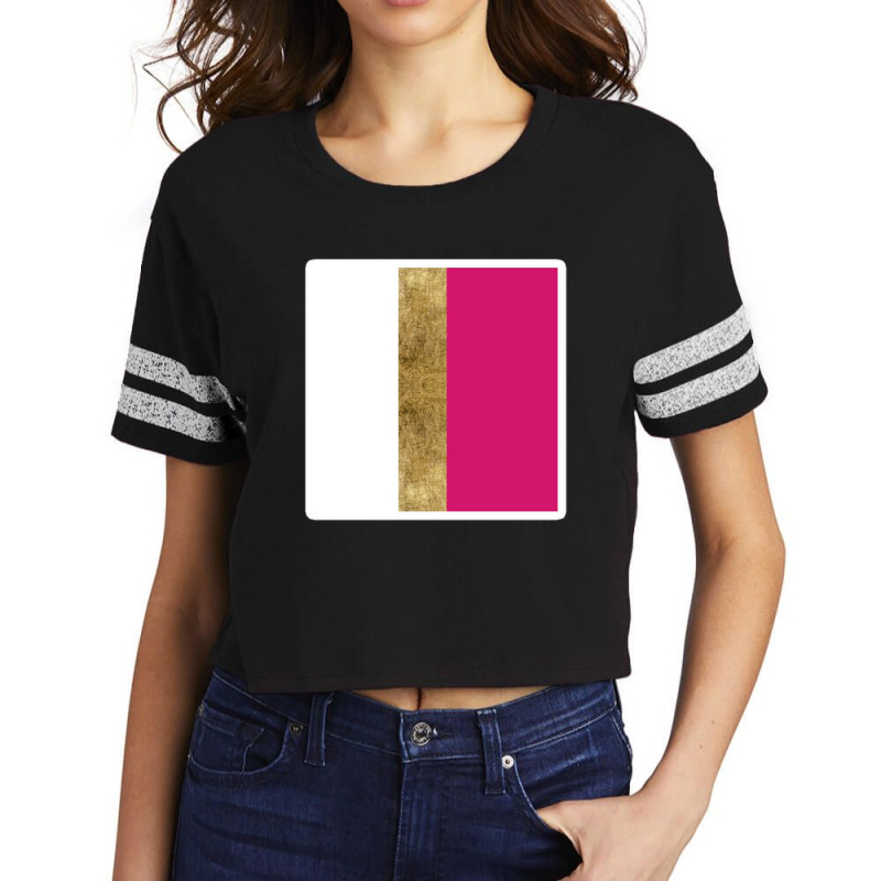 Watercolor Retro Strawberry Hard Candy Pattern 22165754 Scorecard Crop Tee by Sri66 | Artistshot