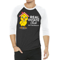 Real Estate Chick For Real Estate Agent 3/4 Sleeve Shirt | Artistshot