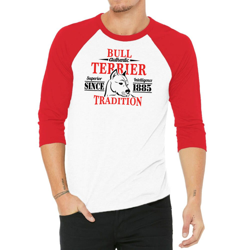 Authentic Bull Terrier Tradition 3/4 Sleeve Shirt by tshiart | Artistshot