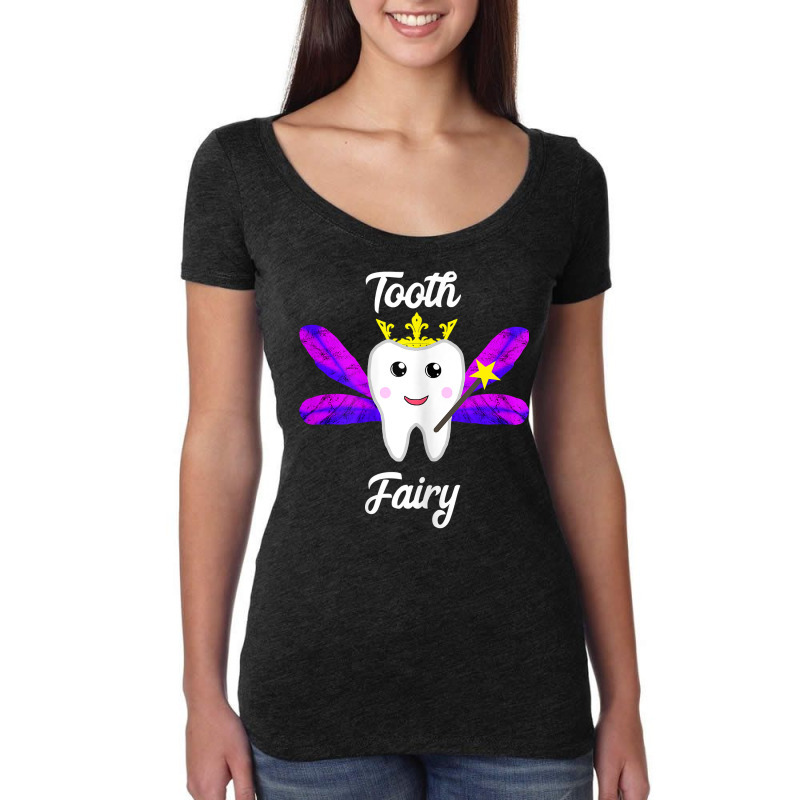 Tooth Fairy Cute Dental Assistant Oral Dentist Costume T Shirt Women's Triblend Scoop T-shirt by AshleyPenez | Artistshot