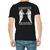 My Husband Is My Guardian Angel V-neck Tee | Artistshot