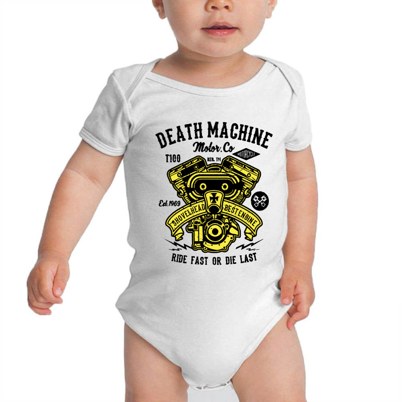 Death Machine Baby Bodysuit by Leona Art | Artistshot