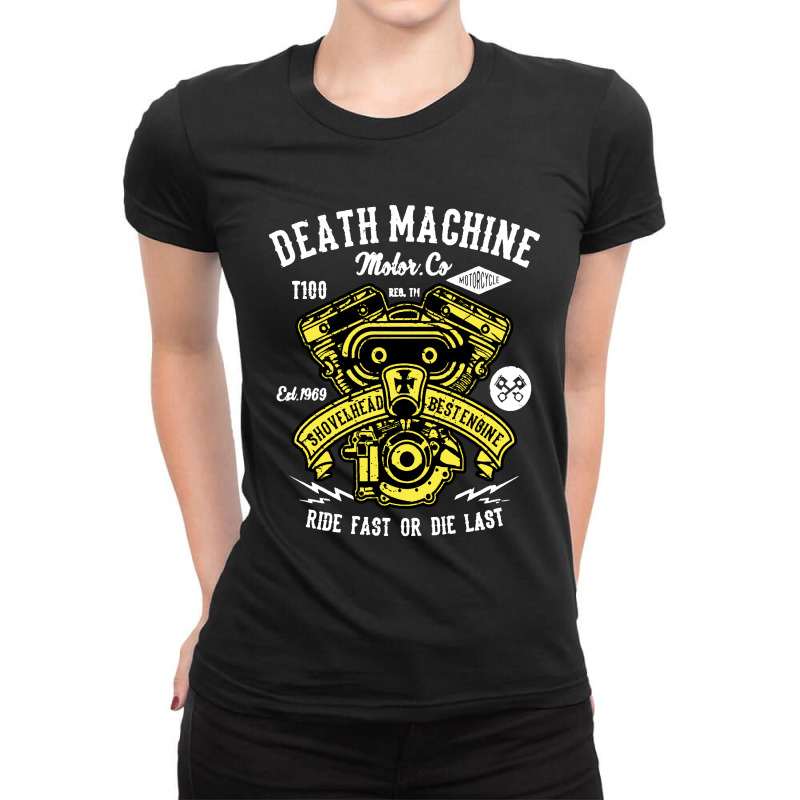 Death Machine Ladies Fitted T-Shirt by Leona Art | Artistshot