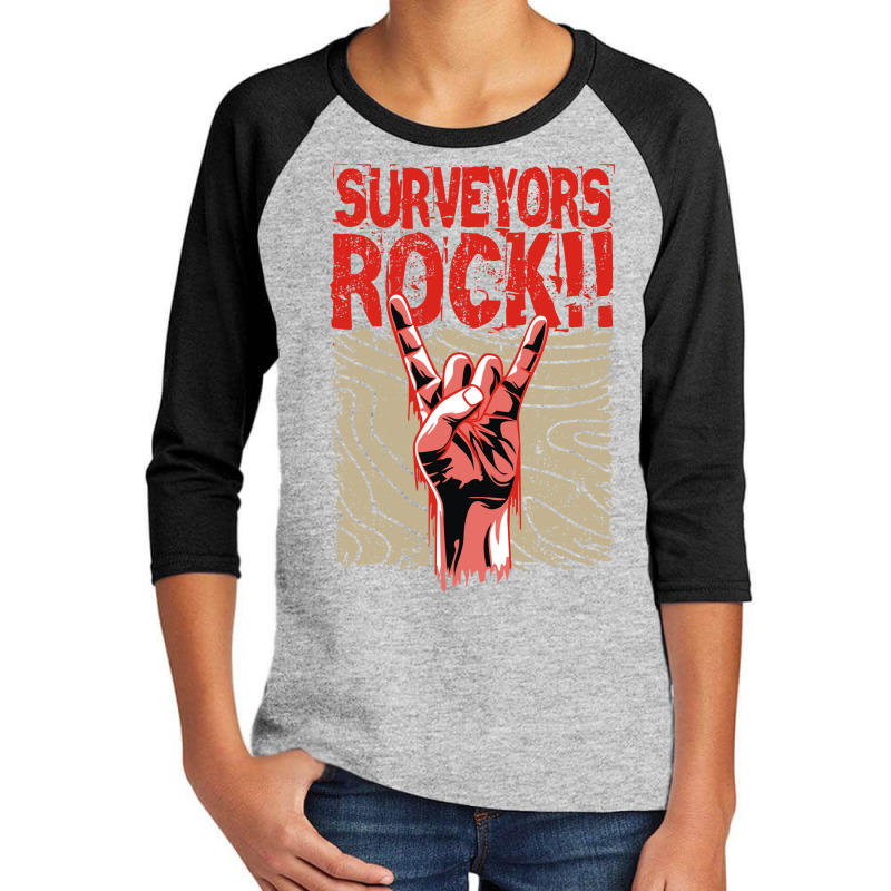 Surveyor Rock!! Youth 3/4 Sleeve by azmth | Artistshot