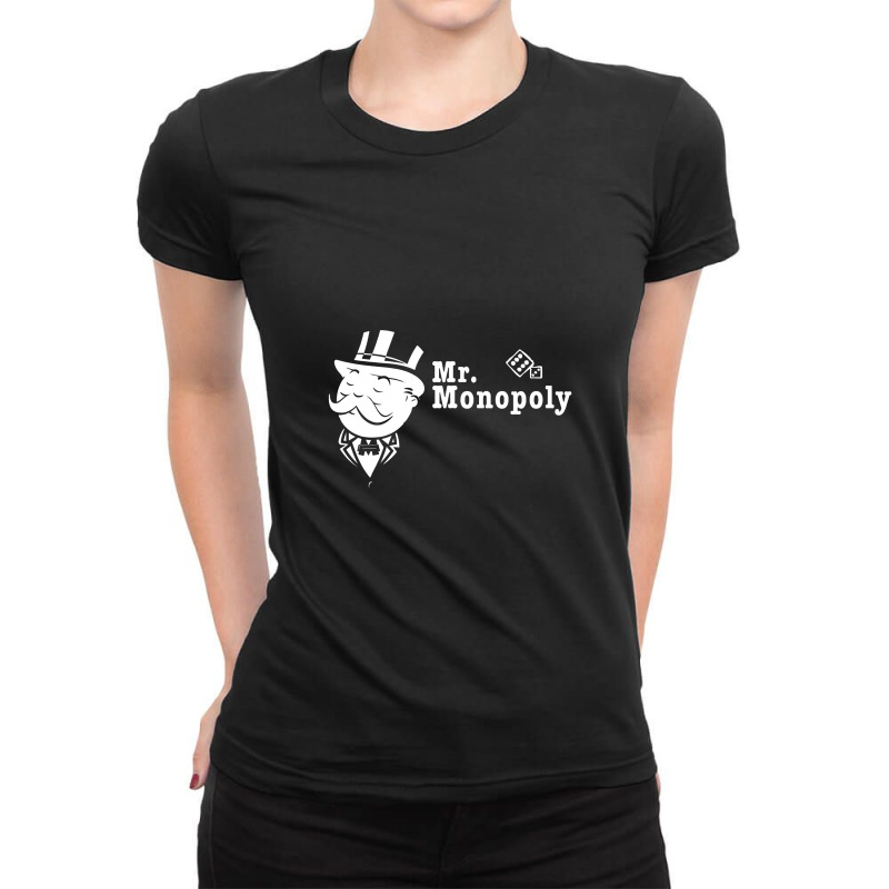 Monopoly Mr Ladies Fitted T-Shirt by suvukana | Artistshot