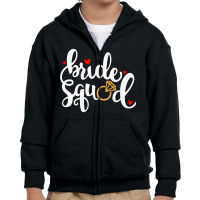 Bride Squad Youth Zipper Hoodie | Artistshot