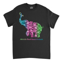 Elephant With Flower Metastatic Breast Cancer Awareness T Shirt Classic T-shirt | Artistshot