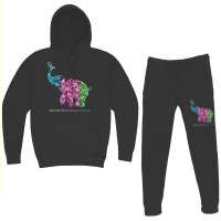 Elephant With Flower Metastatic Breast Cancer Awareness T Shirt Hoodie & Jogger Set | Artistshot