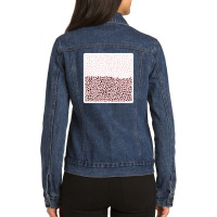 Modern Artistic Abstract Cactus And Triangles 19808796 Ladies Denim Jacket | Artistshot