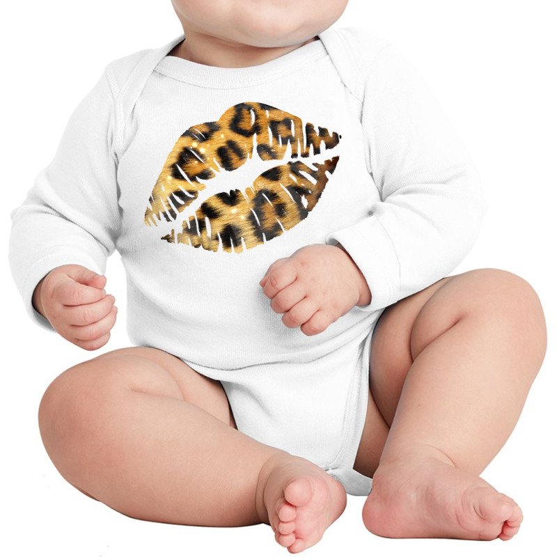 Leopard Lips Long Sleeve Baby Bodysuit | Artistshot