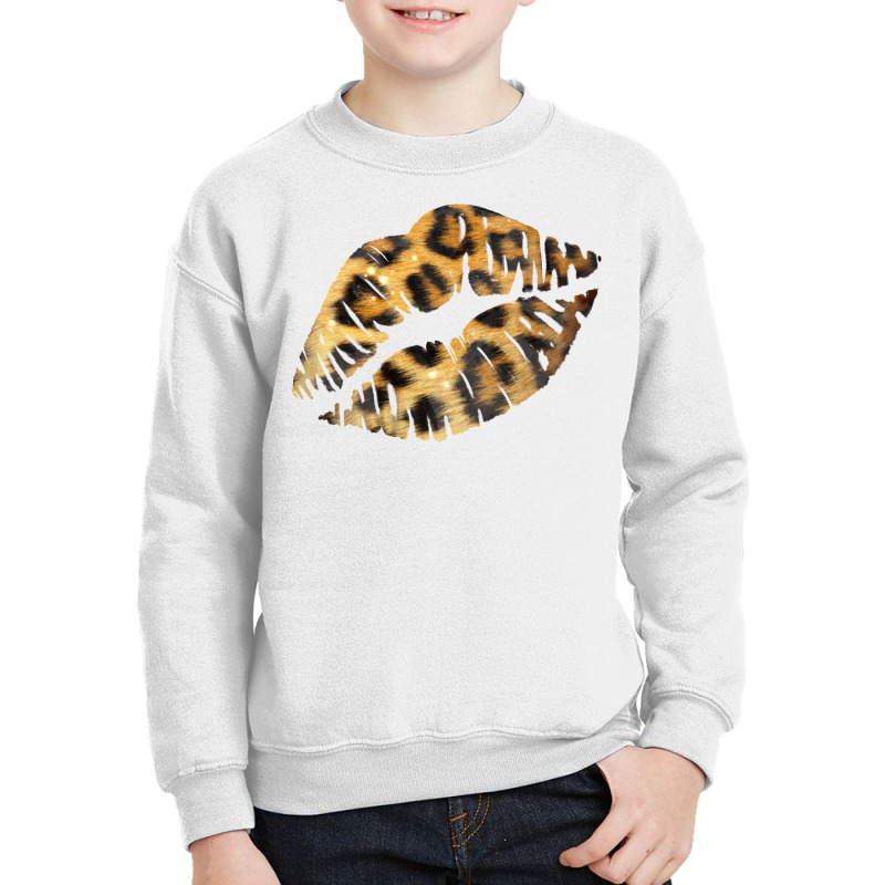 Leopard Lips Youth Sweatshirt | Artistshot