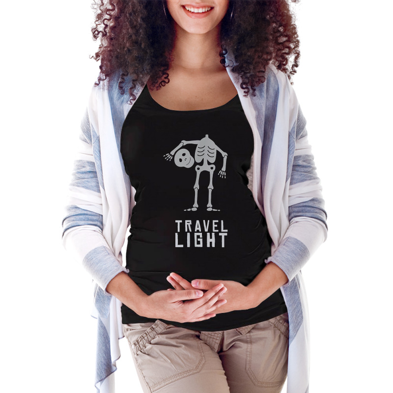 Travel Light New Mantra For The Planet & The Future T Shirt Maternity Scoop Neck T-shirt by AshleyPenez | Artistshot