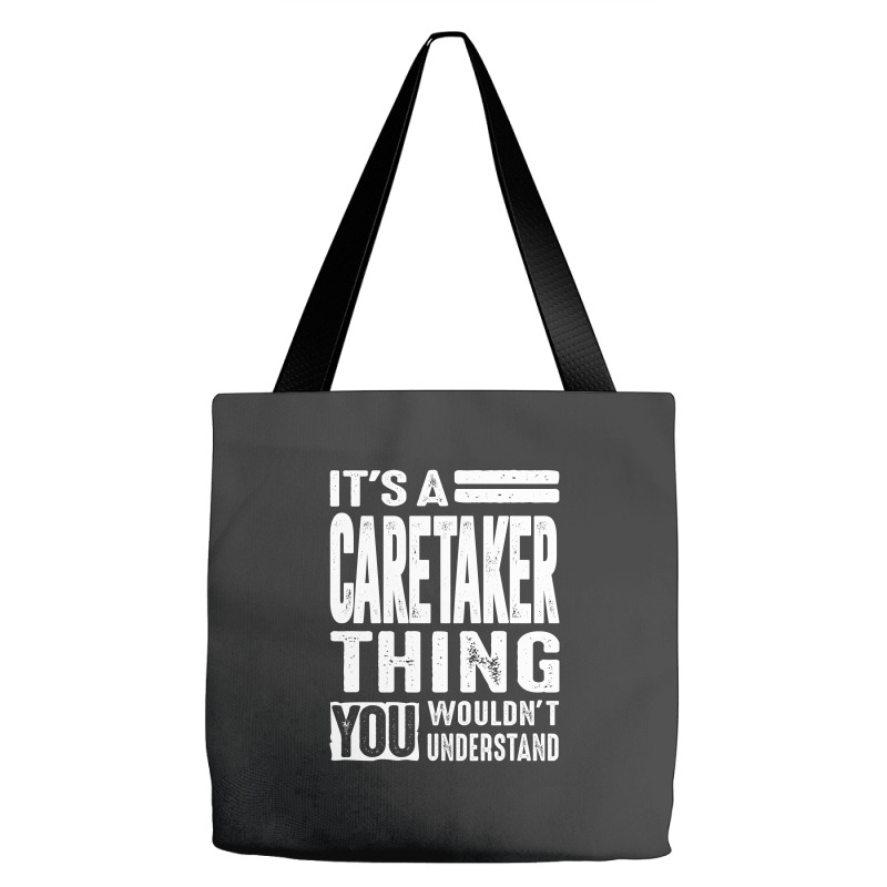 Caretaker Gift Funny Job Title Profession Birthday Idea Tote Bags | Artistshot