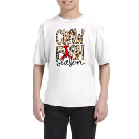 Craw Fish Season Leopard Print Love Crawfish Youth Tee | Artistshot