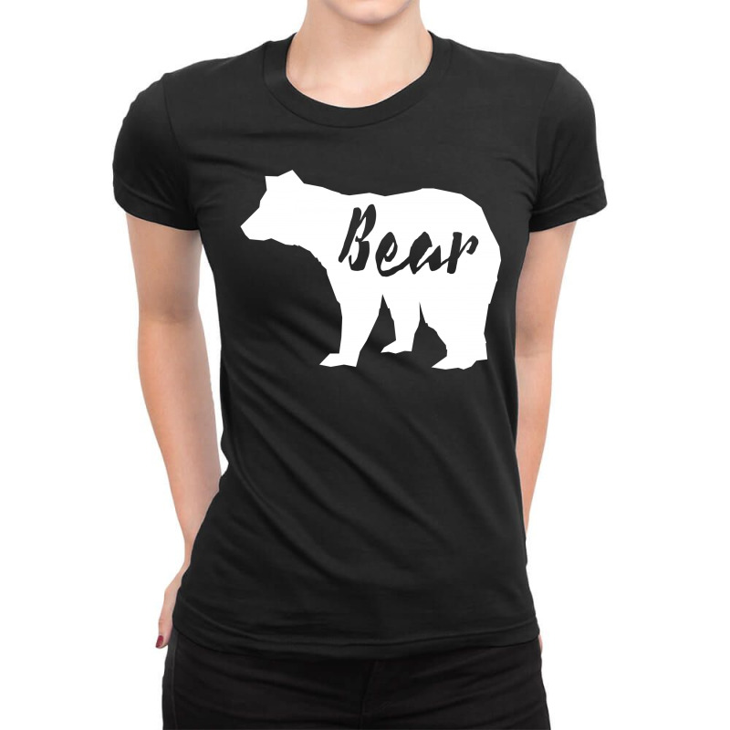 Bear Ladies Fitted T-Shirt by SabriAcar | Artistshot