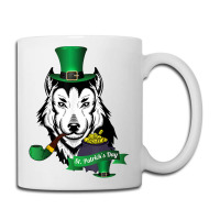 Leprechaun Hat Smoking Pipe Funny Wolf St Patricks Day Party T Shirt Coffee Mug | Artistshot