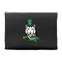 Leprechaun Hat Smoking Pipe Funny Wolf St Patricks Day Party T Shirt Accessory Pouches | Artistshot