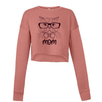 Cat Mom Illustration Cropped Sweater | Artistshot