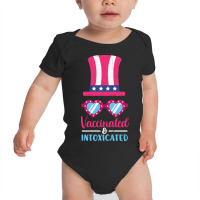 4th Of July Vaccinated Intoxicated Usa Plus Size Baby Bodysuit | Artistshot