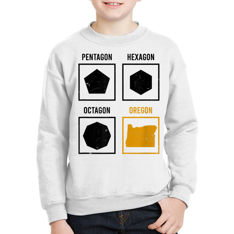 Pentagon Octagon Hexagon Oregon Design Oregon State T Shirt Youth Sweatshirt by ranmarbunathoo90 | Artistshot