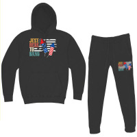 4th Of July Design Just Here To Bang Funny Plus Size Hoodie & Jogger Set | Artistshot