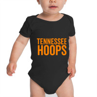 Tennessee Hoops Shirt Basketball Fan Orange White Cheer Tee Baby Bodysuit | Artistshot